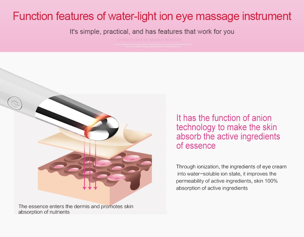 ماساژور چشم زیبایی ماساژور قابل شارژ صورت USB جزئیات دستگاه مراقبت از پوست