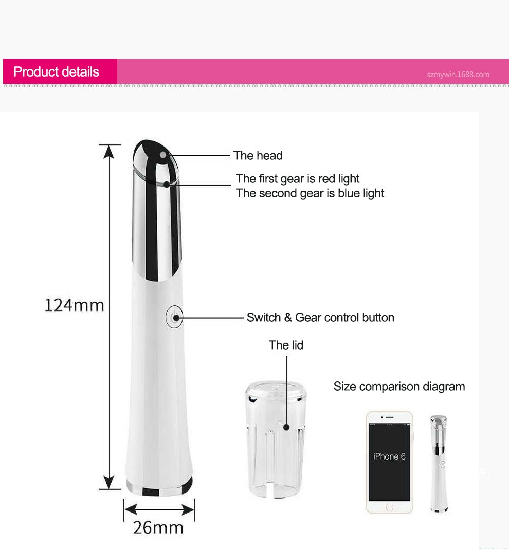 ماساژور چشم زیبایی ماساژور قابل شارژ صورت USB جزئیات دستگاه مراقبت از پوست
