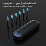 مسواک سونیک قابل شارژ USB سفارشی با تایمر هوشمند شارژ سریع با نگهدارنده