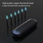 مسواک سونیک قابل شارژ USB سفارشی با تایمر هوشمند شارژ سریع با نگهدارنده